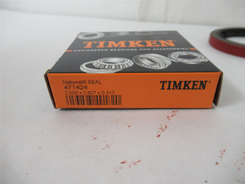 Timken 471424; Lot-2  Oil Seal  2"ID x 2.627"OD x 0.312"W