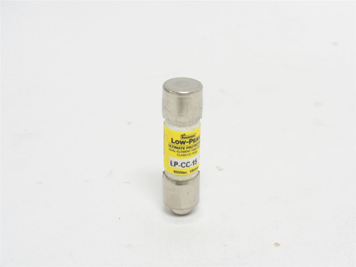 Bussmann LP-CC-15; Time-Delay Fuse; 15A; 600VAC/150VDC