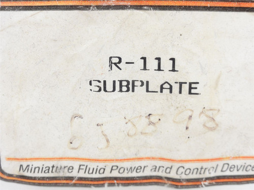 Clippard R-111; Panel Mounting Subplate