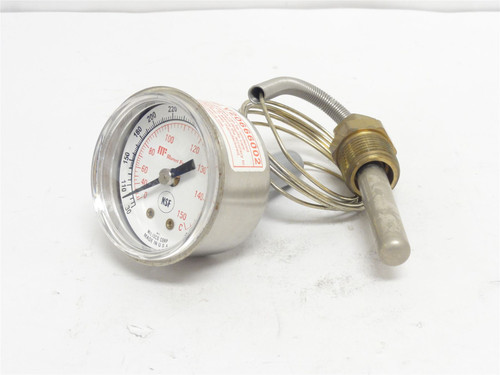 Miljoco V20666002; Vapor Dial Thermometer; 30-300Deg F