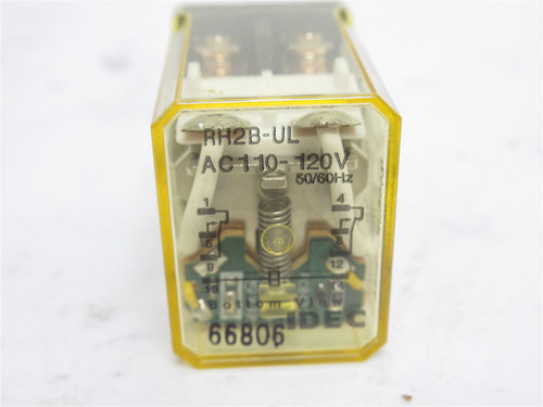 Idec RH2B-ULAC110-120V; Power Relay 10A; 240VAC; Coil 110/120V