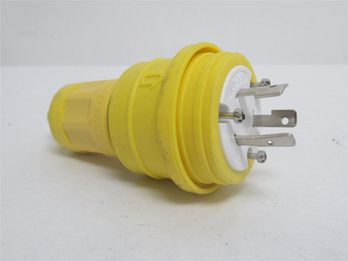 Leviton 26W47; Watertight Locking Plug 20A 125VAC NEMA: L5-20P