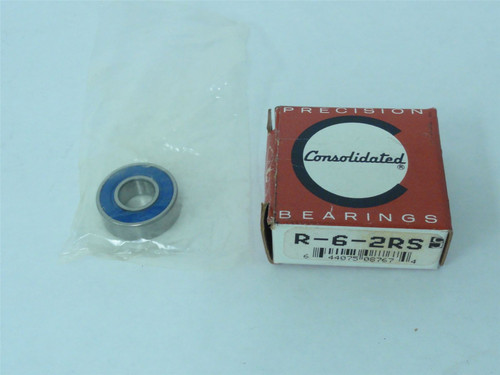 Consolidated R-6-2RS; Bearing; 0.375" ID; 0.875" OD