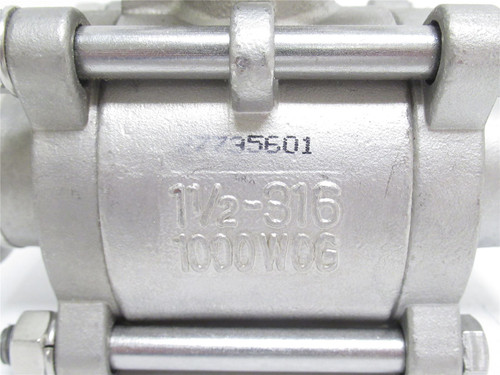TCI 27735601; Sanitary Ball Valve; SS; 1-1/2" Clamp