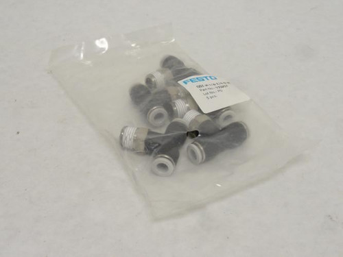 Festo QST-H-1/4-1/4-U-M; Bag-5 T-Fitting 533257; 1/4"PTCx1/4NPT