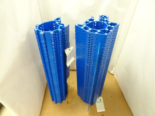 Habasit HDU620; Flighted Belt; Blue; 33.6" W x 10' L Total