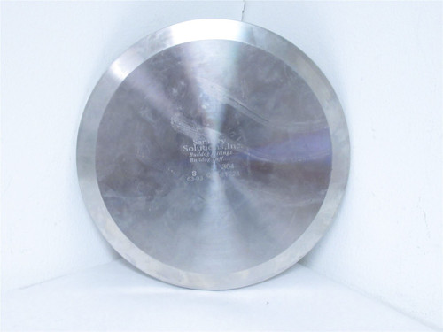 Sanitary Solutions QL181224; Solid End Cap; 8" OD; 304 SS