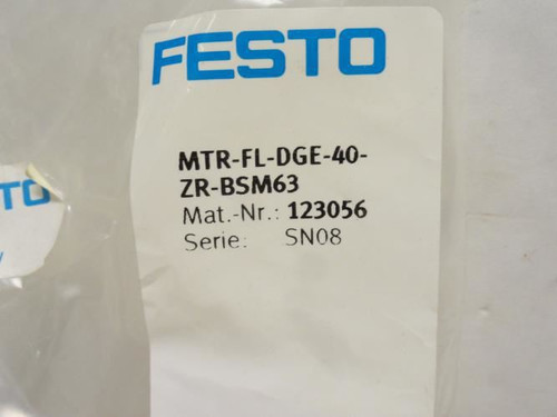Festo MTR-FL-DGE-40-ZR-BSM63; Motor Flange 123056; Size: 40