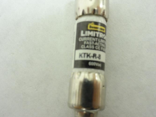 Limitron KTK-R-8; Fuse; Class CC; 600VAC; 8A