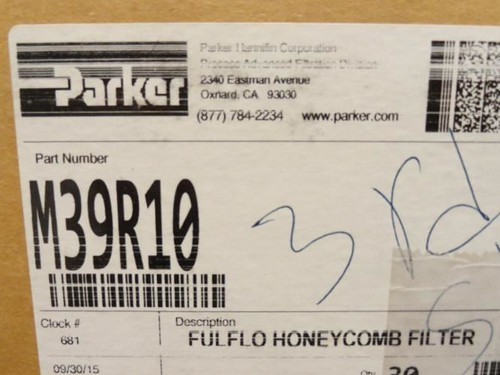 Parker M39R10; Lot-2 Filter Cartridges; 1 Micron; 2-1/2" OD