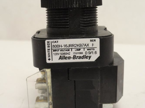Allen-Bradley 800H-16JRR2KB7AX; Selector Switch; 3POS; 120VAC