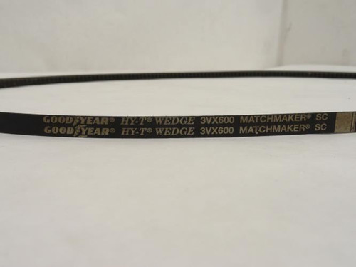 Goodyear 3VX600; Hy-T Wedge V-Belt 60" Long; 3/8" Top Width