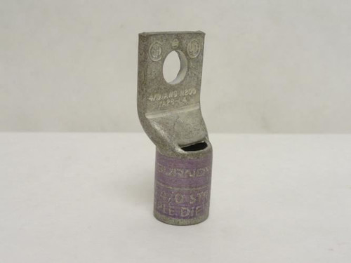 Burndy YA28L4BOX ; Copper Compression Lug 4/0 AWG; 3/8" Stud