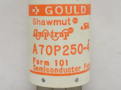 Gould A70P250-4; Form 101 Semiconductor Fuse 250A 700VAC/DC
