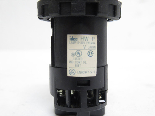 Idec HW1P-2FQD-A-24V; LED Panel Indicator; Amber; 24VDC; 1W
