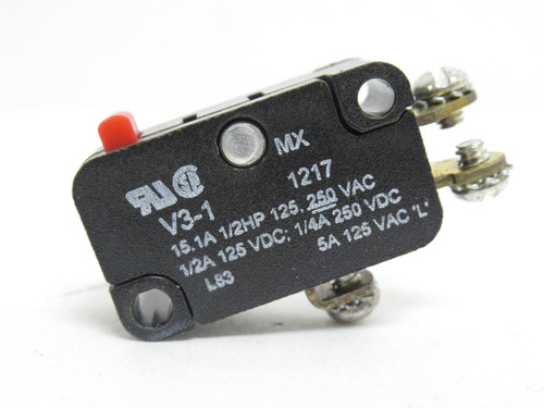 Micro-Switch V3-1; Snap Action Switch 15.1 Amp; 250VAC/125VDC