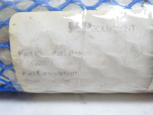MP Equipment P-26-2071; Shaft; SS; 1" x 1-3/8" x 1-3/4"OD