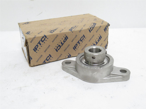 IPTCI SNASLF 204 12; Flange Bearing; SS; 3/4"ID; 2-Bolt