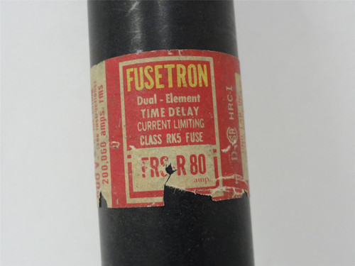 Fusetron FRS-R-80; Fuse; 80A; 600VAC