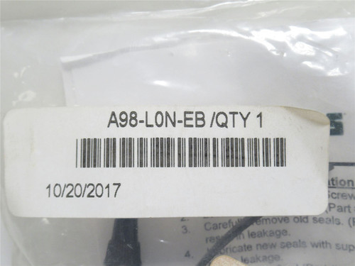 Numatics A98-LON-EB; Repair Kit; W/Silencer Bumper; Size: 2"