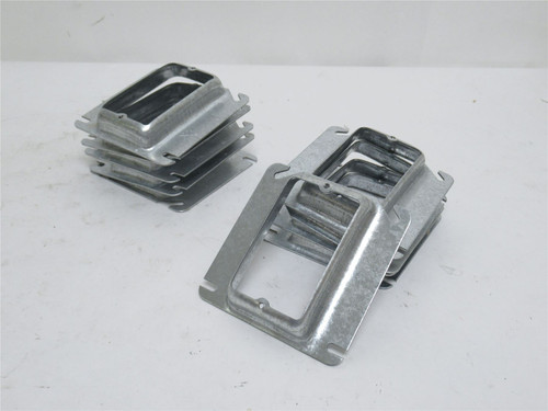 Cooper TP486; Lot-10; Square Cover; 3/4" Raised; 1-Device