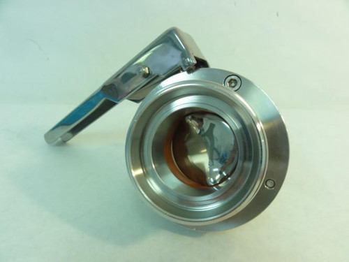 MFG- DZZ021; Butterfly Valve; SS; 2" Size DIN11851
