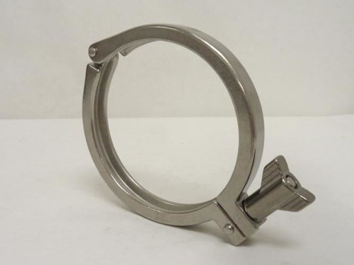 MFG- 13MHHM400SN; Pipe Clamp SS-304; W/Serrated Wing Nut; 4"ID