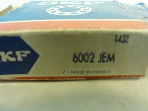 SKF 6002-JEM; Ball Bearing; 15mm ID; 32mm OD; 9mm Width