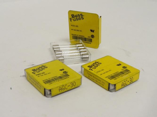 Bussmann AGC-30; Lot-3; Fuses of Box-5; 30A; 32VAC