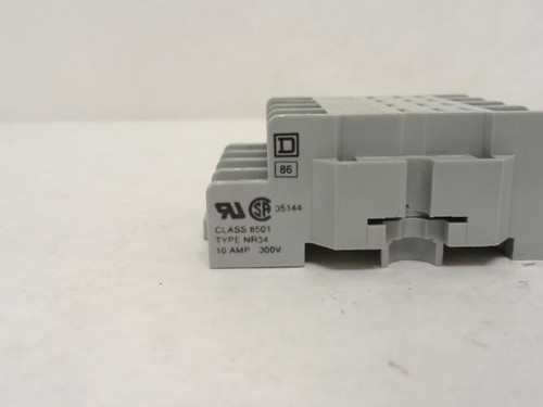 Square D 8501-NR34; Relay Socket; 14Pin; 10A; 300V