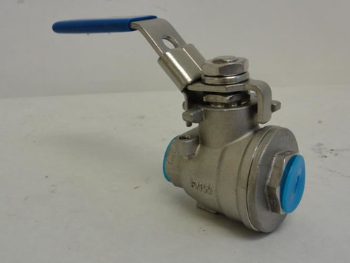 FNW FNW220AB; Ball Valve Latch Lock Lever; SS; 1/4 FNPT