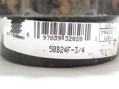 Tsubaki 50B24F-3/4; Sprocket # 50; 24Teeth; 3/4"ID