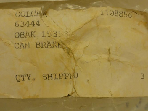 Obak 63444; Brake Cam 1-1/2"ID x 2-3/4" OD; 3-Bolt