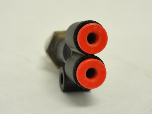 SMC KQU01-35S; Pneumatic Branch-Y Fitting; 1/8" Tube; 1/4 NPT