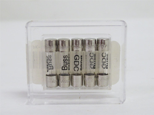 Bussmann GDC-1A; Box-5; Glass Fuses; Time Delay; 1A; 250VAC
