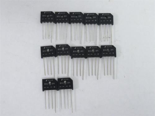 Fairchild KBU8M; Lot-12 Rectifier Bridges; 1Ph; 1kV; 8A