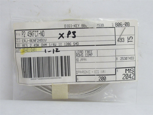 Panasonic ERJ-8ENF2491V; Lot-150 Thick Film Resistors