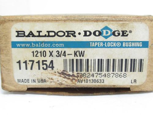 Dodge 1210 X 3/4; Taper-Lock Bushing 117154; 3/4"ID
