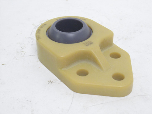 EDT NA3GB7-3/4-LC; Poly Flange Bearing; 3/4"ID; 3-Bolt Mount
