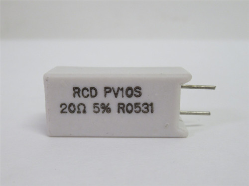 RCD PV10S-200-JB; Lot-100 Resistors; 20 OHM; 5%