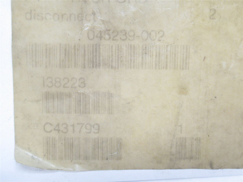 Crown 045239-002; Lower Handle; Red; Plastic