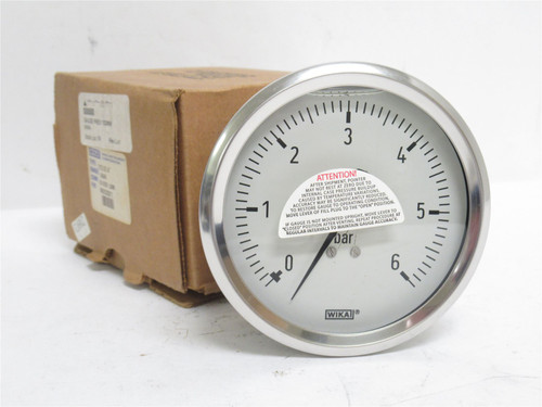 Wika 213.53 4; Pressure Gauge 9023321; 0-100PSI; Liquid Fill