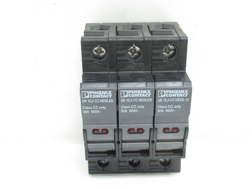 Phoenix UK 10;3-CC HESILED; Terminal Block Connector Fuse30A