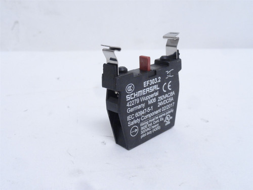 Schmersal EF303.2; Aux Contact Block; 250VAC/8A; 24VDC/5A