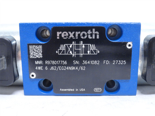 Rexroth R978017756; Directional Spool Valve; 24VDC; 4-Port
