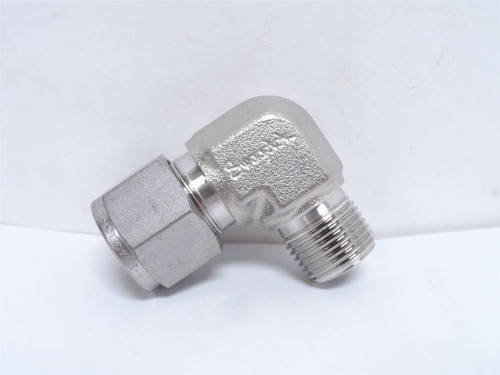 Swagelok SS-810-2-6; Elbow; 90Deg; SS-316; 1/2" x 3/8NPT