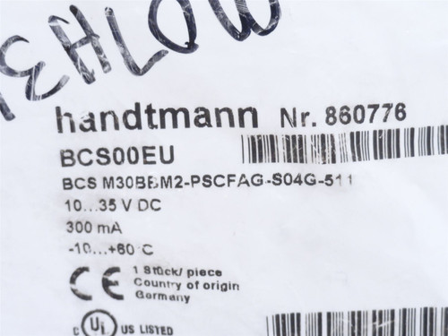 Handtmann BCS00EU; Prox Sensor BCSM30BEM2-PSCFAG-S04G-511