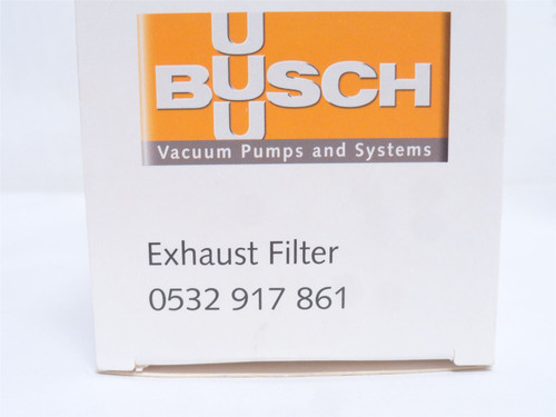 Busch 532917861; Oil Separator Element 1-1/4"ID; 10" Long