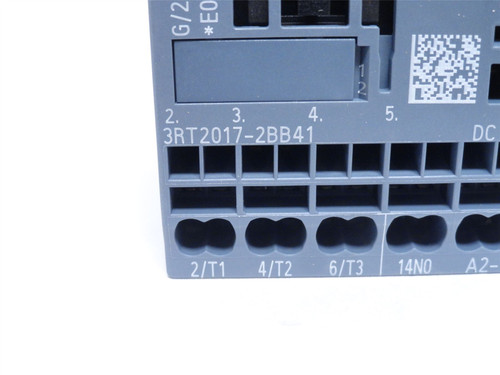 Siemens 3RT2017-2BB41; Contactor; 12A; 3P; 600V; Coil: 24VDC
