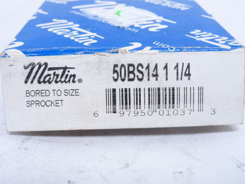 Martin 50BS14-1-1/4; Sprocket #50; 14-Teeth; 1-1/4"ID